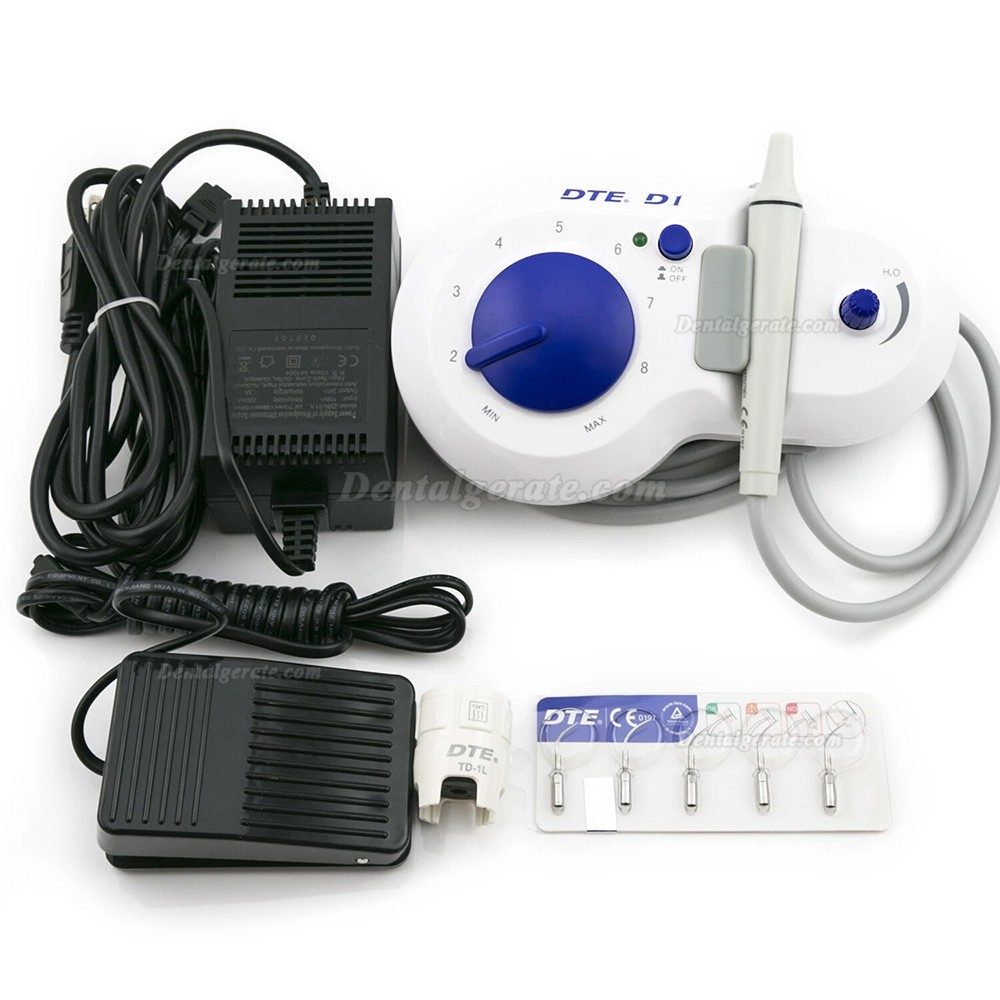 Woodpecker DTE D1 ultraschallscaler mit 5 spitzen, zahnsteinentfernung & parodontologie